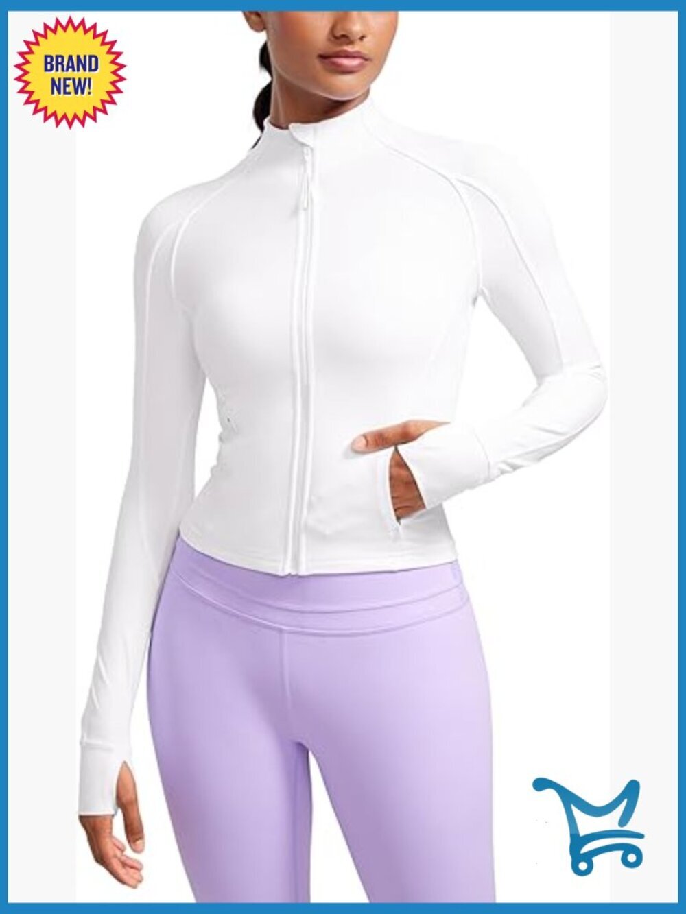 Butterluxe Full Zip Track Jacket with Thumb Holes & Pockets